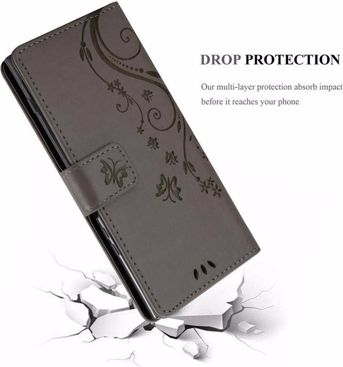 Produktbild Cadorabo Flower Book Cover (Sony Xperia XZ1)