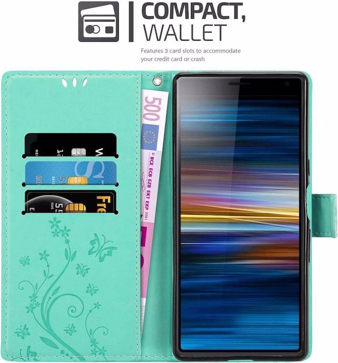 Actual product image Cadorabo Flower Book Cover (Sony Xperia 10, Sony Xperia XA3)