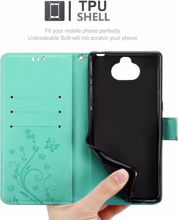 Actual product image Cadorabo Flower Book Cover (Sony Xperia 10, Sony Xperia XA3)