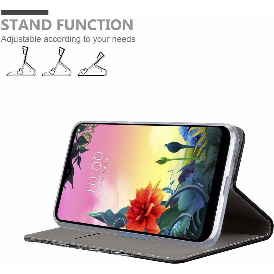 Thumbnail - Cadorabo Book Jeans Optik Cover (LG K50s), Smartphone Hülle, Grau