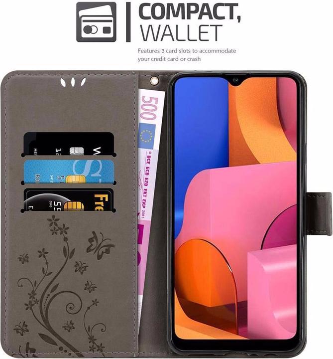 Actual product image Cadorabo Flower Book Cover (Samsung Galaxy A20s)