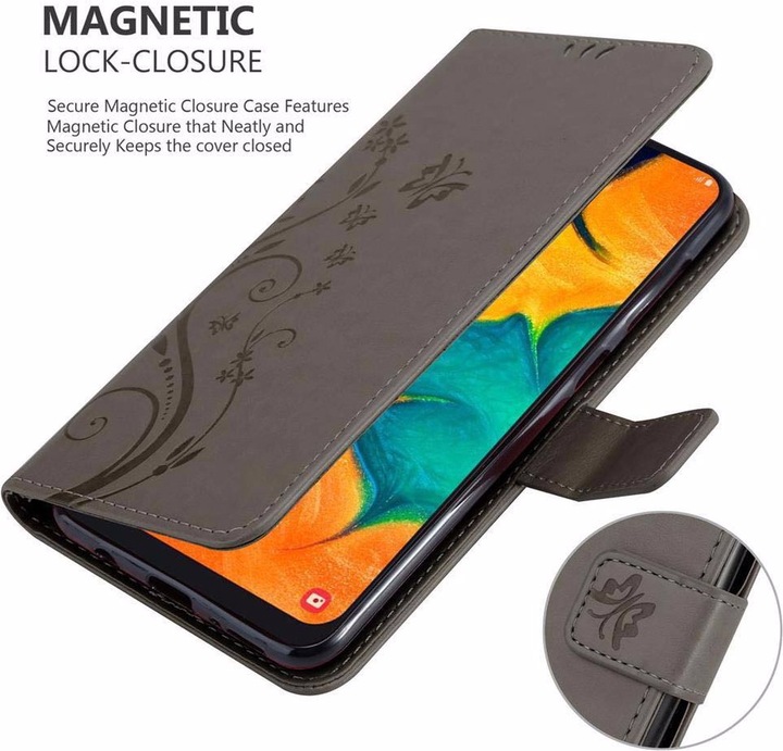 Produktbild Cadorabo Flower Book Cover (Samsung Galaxy A20, Samsung Galaxy M10s, TCL A30)