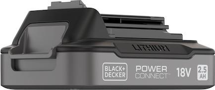 Produktbild Black & Decker BLACK+DECKER POWERCONNECT 18V 2.0 Ah accu + 1A snellader (BDL2018S1B-QW)