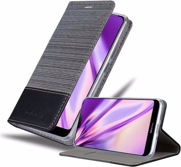 Produktbild Cadorabo Book Jeans Optik Cover (Nokia 7.1)