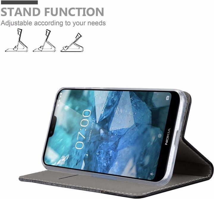 Produktbild Cadorabo Book Jeans Optik Cover (Nokia 7.1)