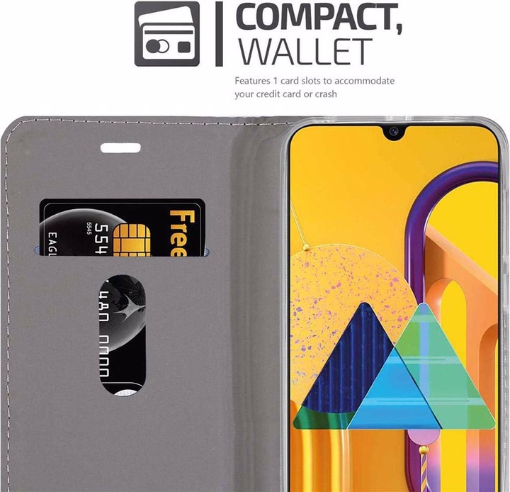 Produktbild Cadorabo Book Jeans Optik Cover (Samsung Galaxy M21)