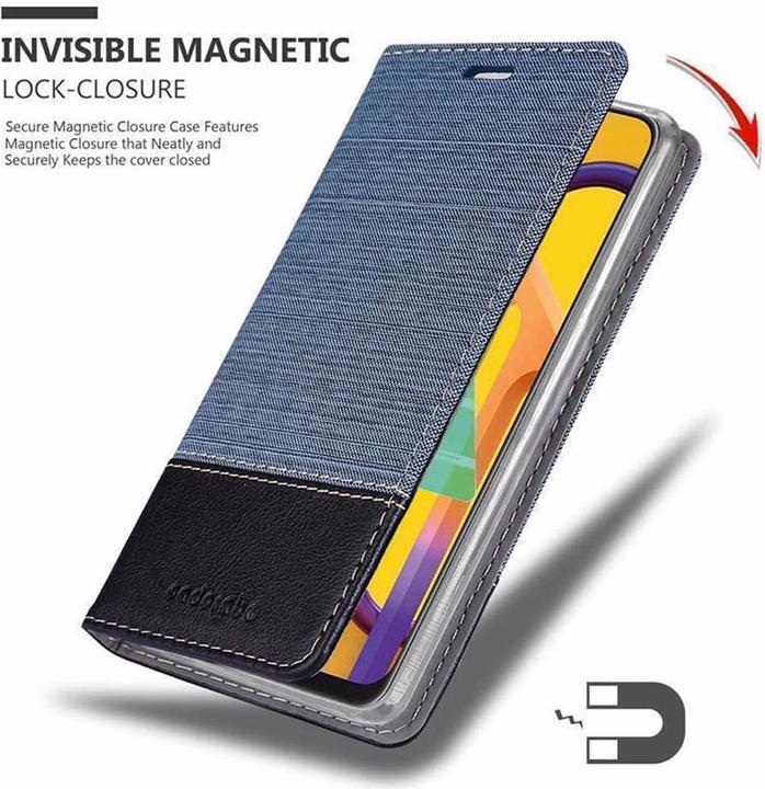 Actual product image Cadorabo Book Jeans Optics Cover (Samsung Galaxy M21)