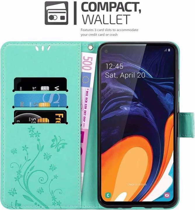 Actual product image Cadorabo Flower Book Cover (Samsung Galaxy A60, Samsung Galaxy M40)