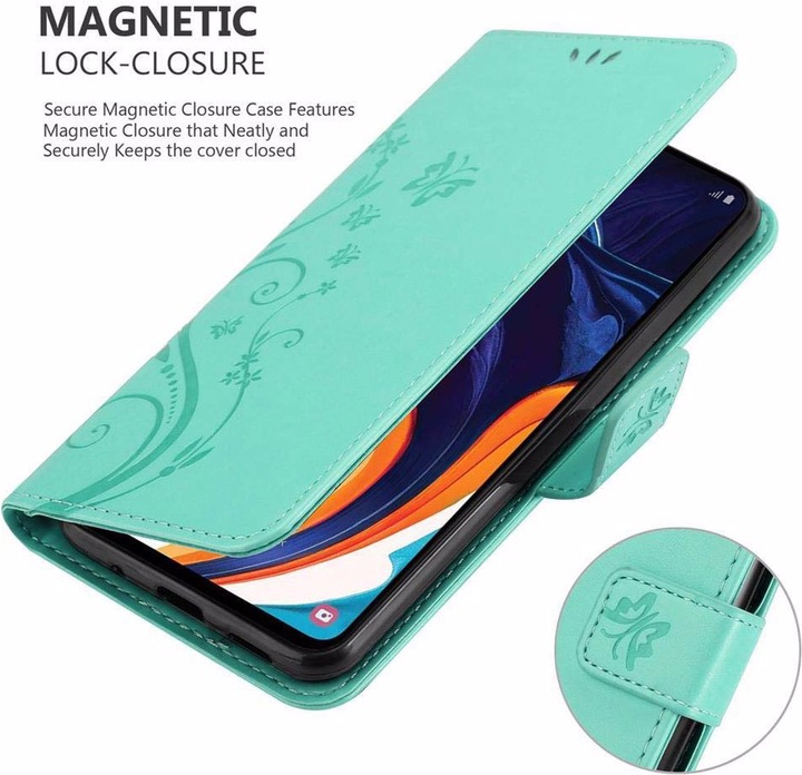 Actual product image Cadorabo Flower Book Cover (Samsung Galaxy A60, Samsung Galaxy M40)