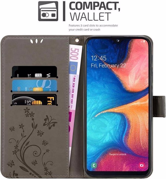 Produktbild Cadorabo Flower Book Cover (Samsung Galaxy A10e)