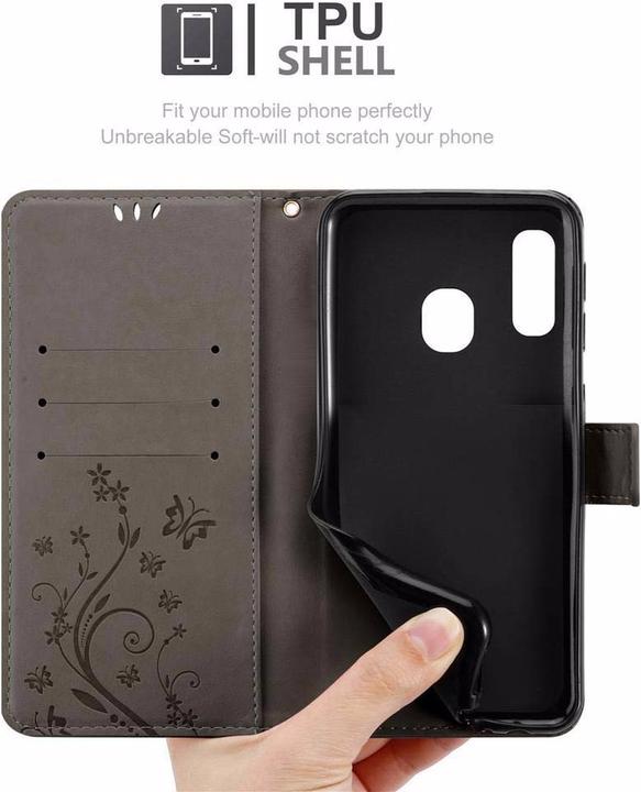 Actual product image Cadorabo Flower Book Cover (Samsung Galaxy A10e)