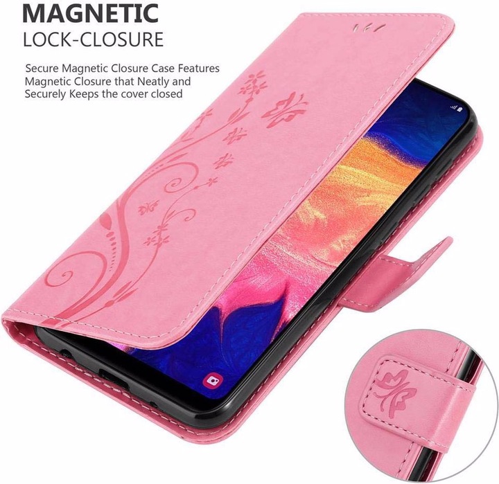 Actual product image Cadorabo Flower Book Cover (Samsung Galaxy A10)