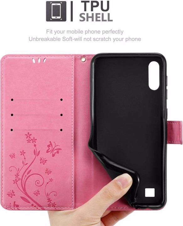 Actual product image Cadorabo Flower Book Cover (Samsung Galaxy A10)
