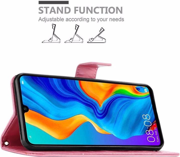 Produktbild Cadorabo Flower Book Cover (Huawei P30 Lite)