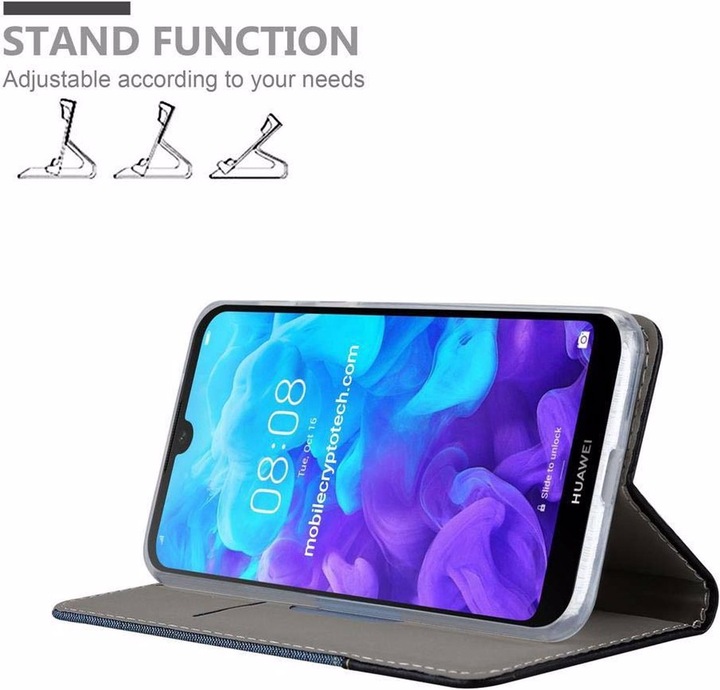 Produktbild Cadorabo Book Jeans Optik Cover (Huawei Y5 (2019))
