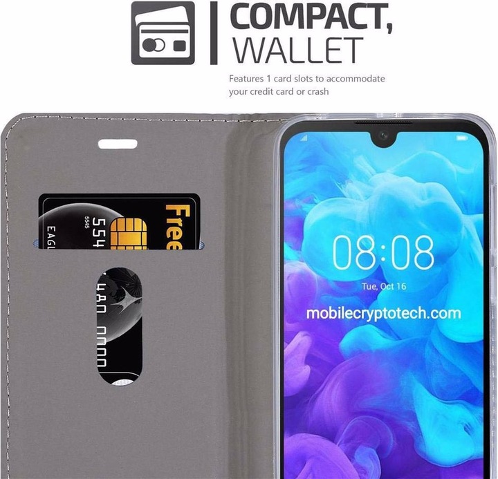 Produktbild Cadorabo Book Jeans Optik Cover (Huawei Y5 (2019))