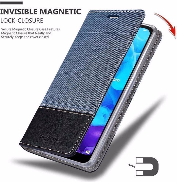 Produktbild Cadorabo Book Jeans Optik Cover (Huawei Y5 (2019))