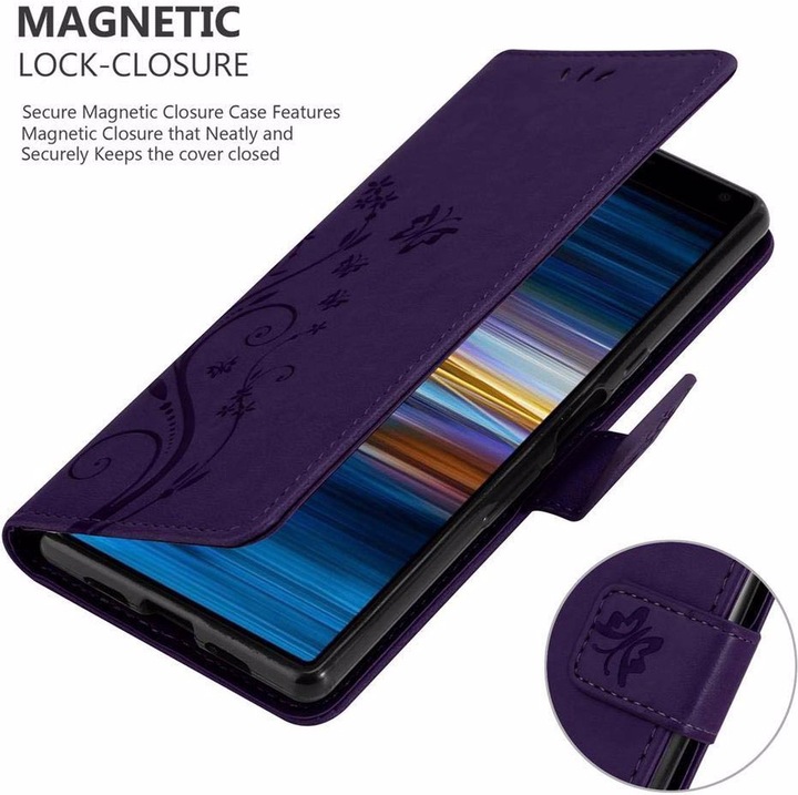 Actual product image Cadorabo Flower Book Cover (Sony Xperia 10, Sony Xperia XA3)