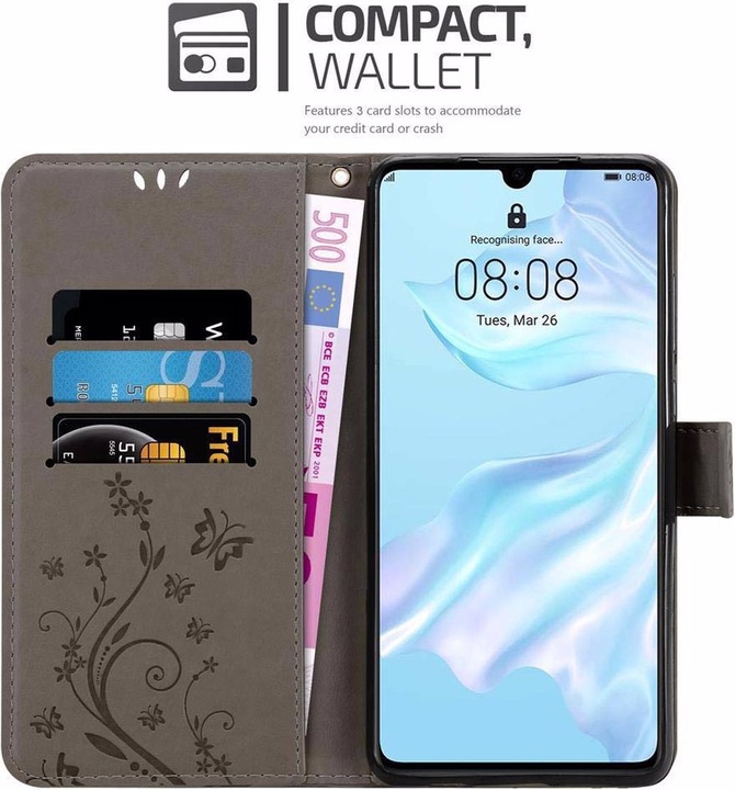 Produktbild Cadorabo Flower Book Cover (Huawei P30)
