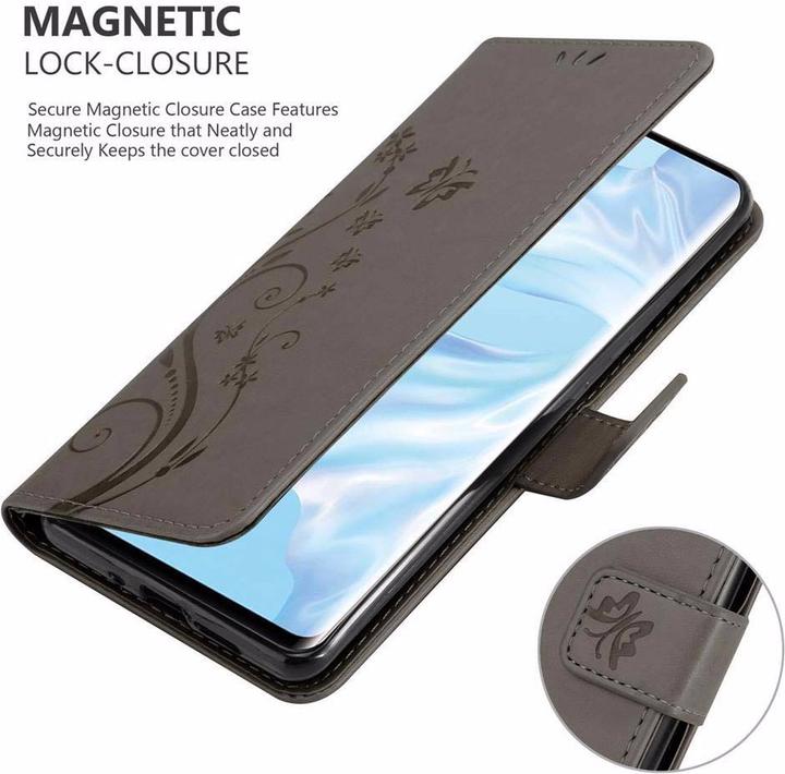 Actual product image Cadorabo Flower Book Cover (Huawei P30 Pro)