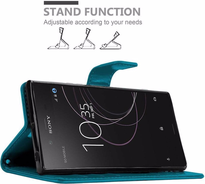 Produktbild Cadorabo Flower Book Cover (Sony Xperia XZ1)