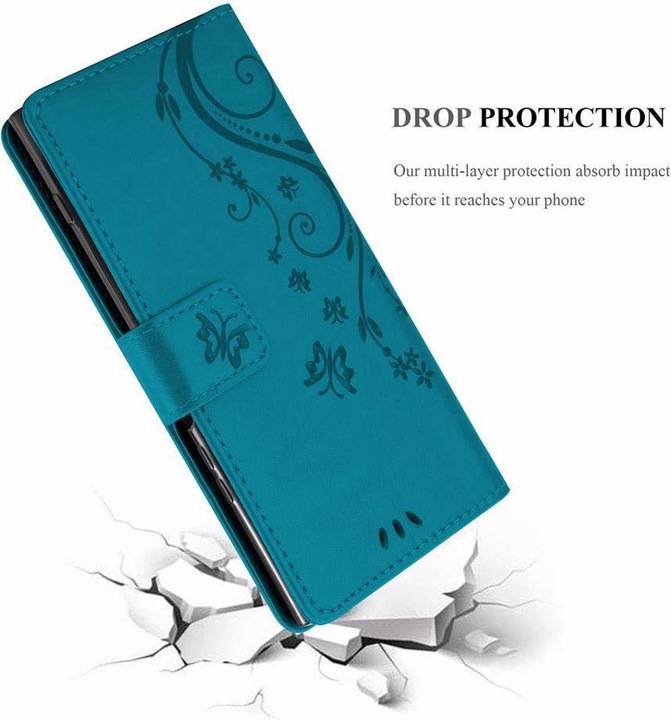 Produktbild Cadorabo Flower Book Cover (Sony Xperia XZ1)
