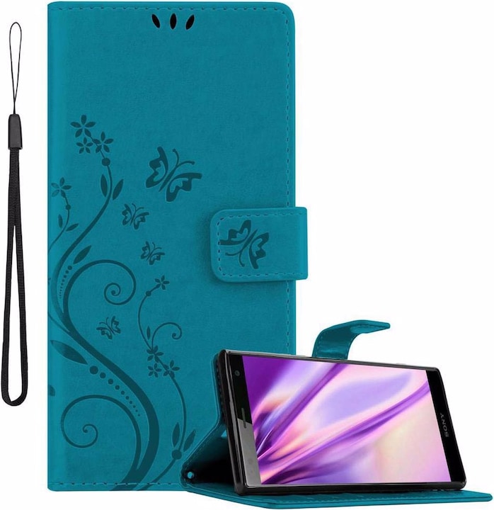 Produktbild Cadorabo Flower Book Cover (Sony Xperia XZ2)