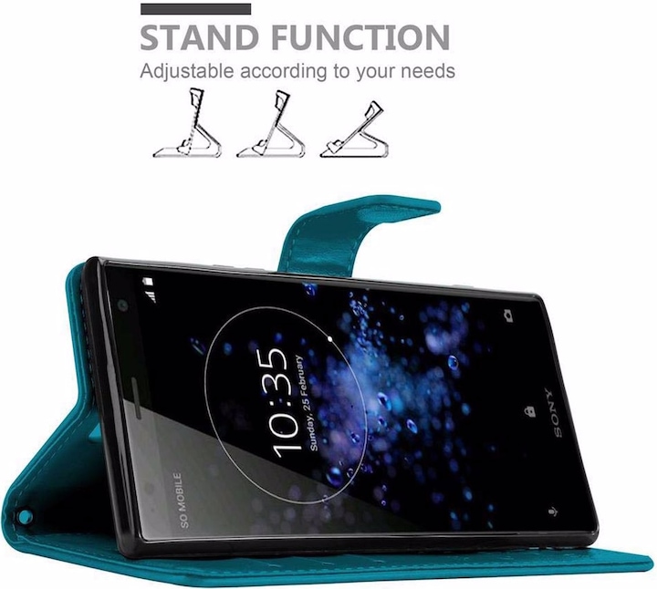 Produktbild Cadorabo Flower Book Cover (Sony Xperia XZ2)