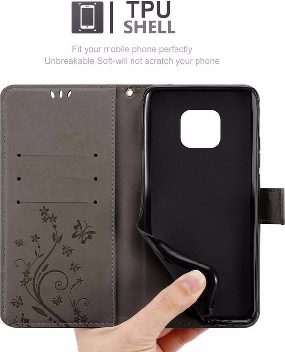 Produktbild Cadorabo Flower Book Cover (Huawei Mate 20 Pro)
