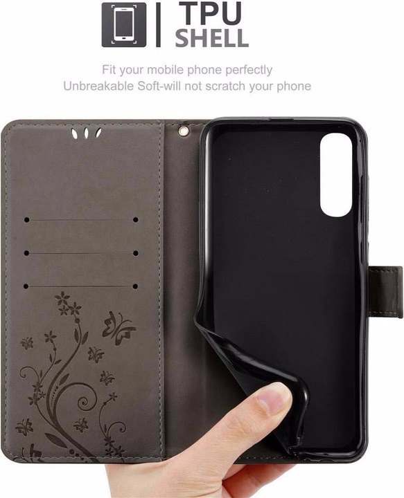 Produktbild Cadorabo Flower Book Cover (Samsung Galaxy A70)