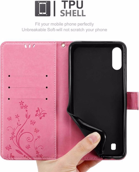 Produktbild Cadorabo Flower Book Cover (HTC One M10, Samsung Galaxy A10)