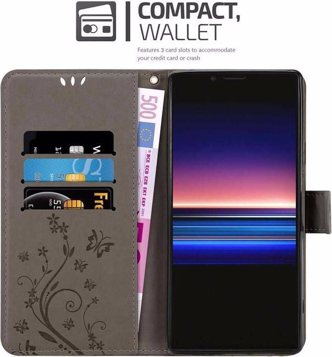 Actual product image Cadorabo Flower Book Cover (Sony Xperia 1, Sony Xperia XZ4)