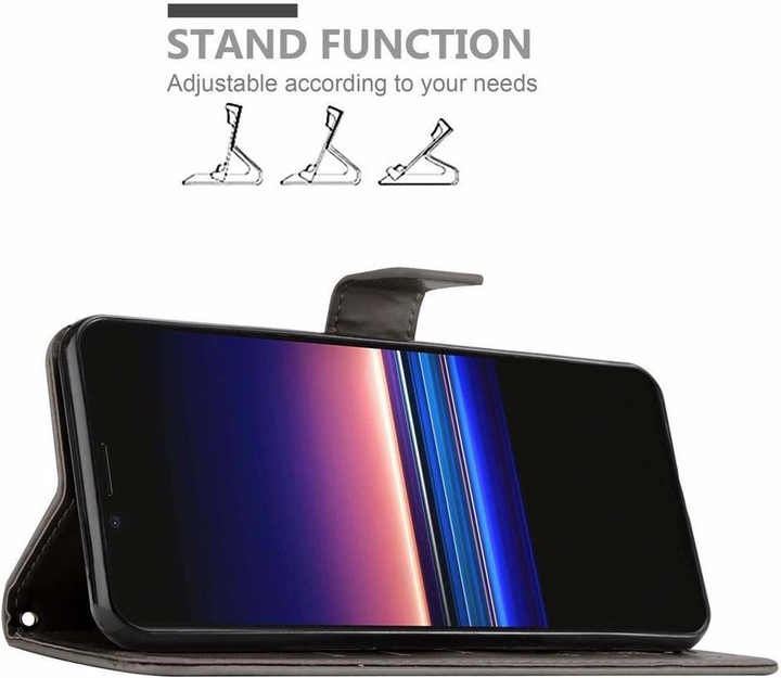 Actual product image Cadorabo Flower Book Cover (Sony Xperia 1, Sony Xperia XZ4)