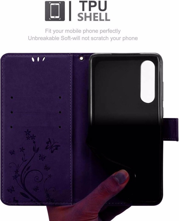 Produktbild Cadorabo Flower Book Cover (Huawei P30)