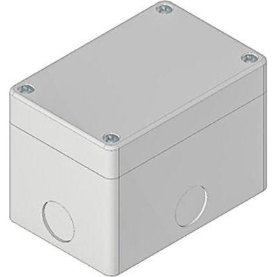 Rs Pro Steuerstation Leergehäuse x Ø 22mm, 105 x 70 x 74mm, Grau, ABS, IP 65, Taster + Schalter, Grau