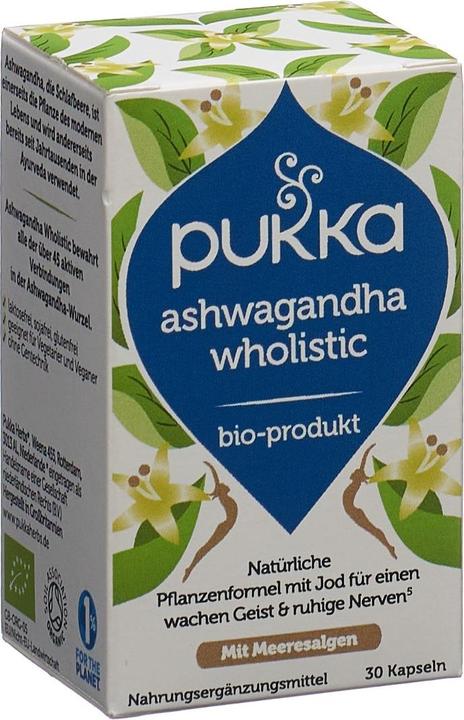 Actual product image Pukka Ashwagandha Wholistic Kapsel NEM Bio (30 Piece, Capsules, 114 g)