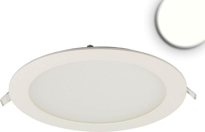 Produktbild Isoled LED Downlight, 18W, rund, ultraflach, blendungsreduziert, weiss, neutralweiss, dimmbar CRI90