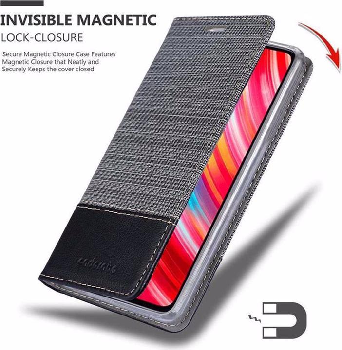 Produktbild Cadorabo Book Jeans Optik Cover (Xiaomi Redmi Note 8 Pro)