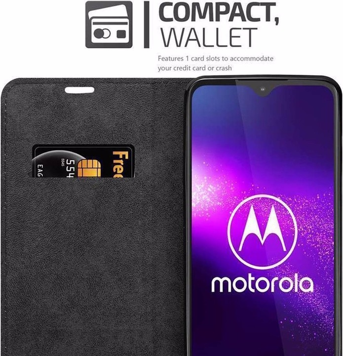 Produktbild Cadorabo Book Invisible Magnet Cover (Motorola One Macro)