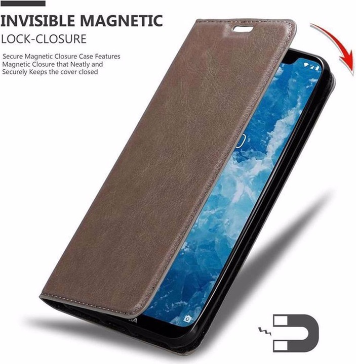 Produktbild Cadorabo Book Invisible Magnet Cover (Nokia 7.1 Plus)