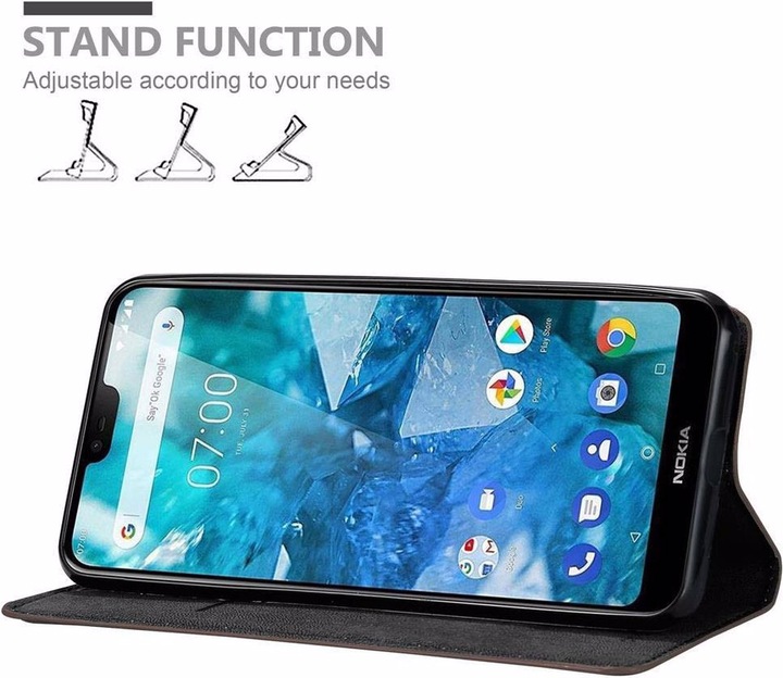 Produktbild Cadorabo Book Invisible Magnet Cover (Nokia 7.1)