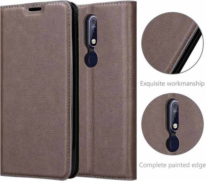 Actual product image Cadorabo Book Invisible Magnet Cover (Nokia 7.1)
