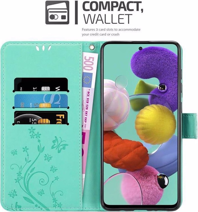 Actual product image Cadorabo Flower Book Cover (Samsung Galaxy M40s)