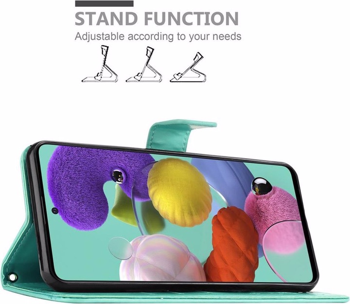 Actual product image Cadorabo Flower Book Cover (Samsung Galaxy M40s)