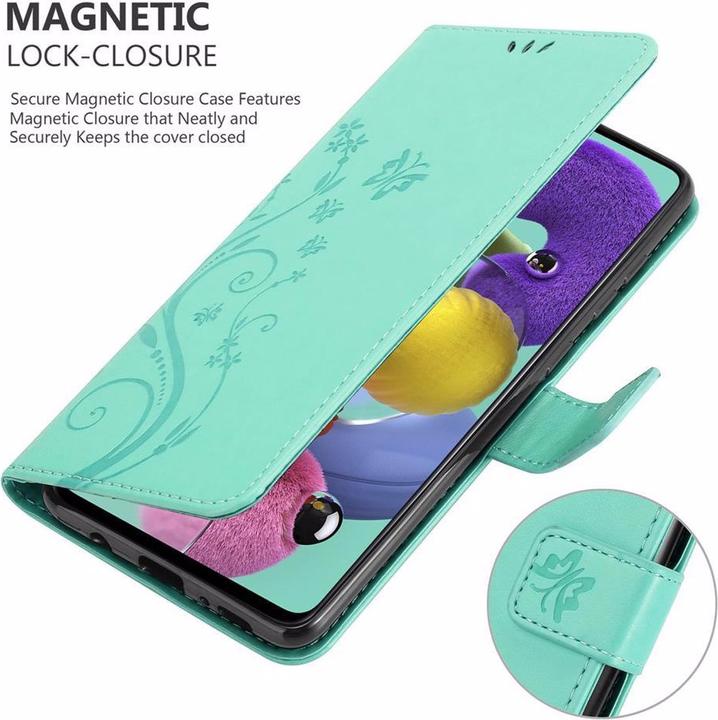 Actual product image Cadorabo Flower Book Cover (Samsung Galaxy M40s)