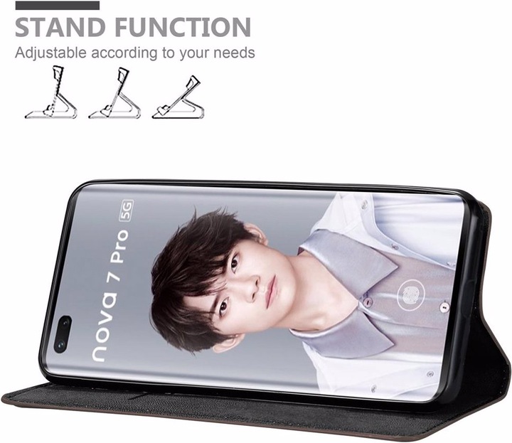 Actual product image Cadorabo Book Invisible Magnet Cover (Huawei Nova 7 Pro 5G)