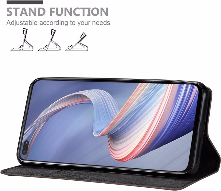 Actual product image Cadorabo Book Invisible Magnet Cover (Oppo A92s)
