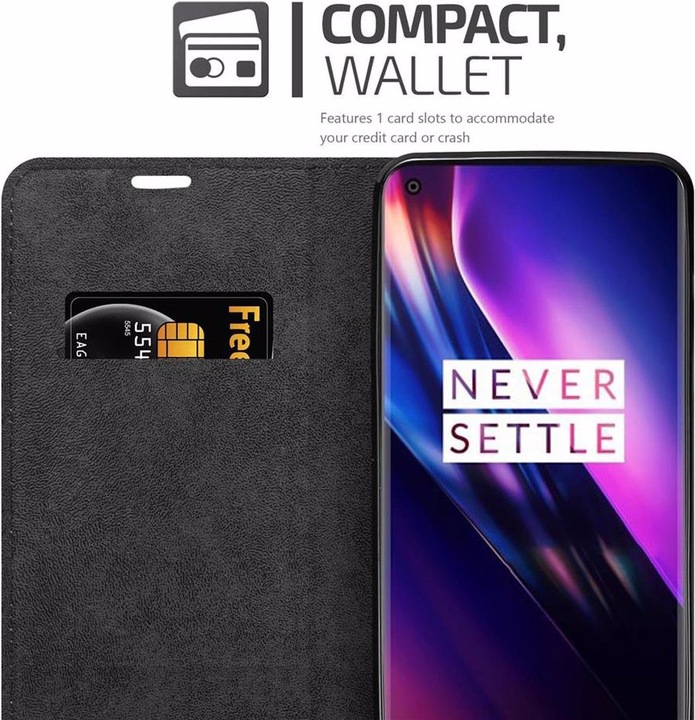 Actual product image Cadorabo Book Invisible Magnet Cover (Oneplus 8)