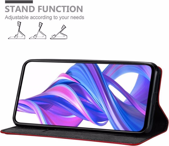 Actual product image Cadorabo Book Invisible Magnet Cover (Honor 9X)