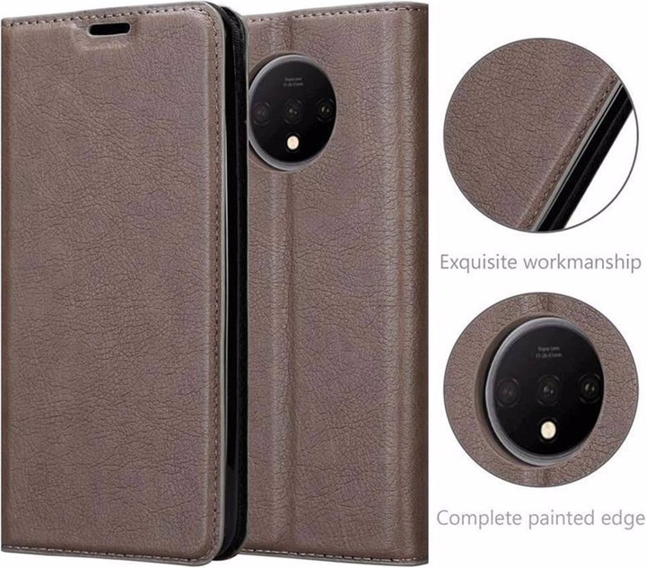 Actual product image Cadorabo Book Invisible Magnet Cover (OnePlus 7T)